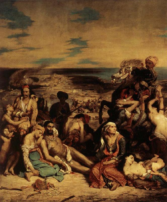 Eugene Delacroix The Massacer at Chios Germany oil painting art